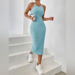 🔥SIZE 4 UNITY HALTER NECK BODYCON DRESS!! BRAND NEW!🔥